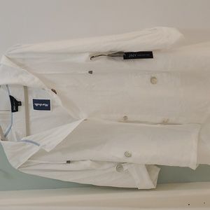 Linen jacket with hood